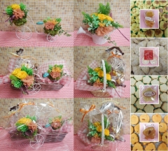 プリザーブドフラワーアレンジと焼き菓子のセット♪(#^.^#)